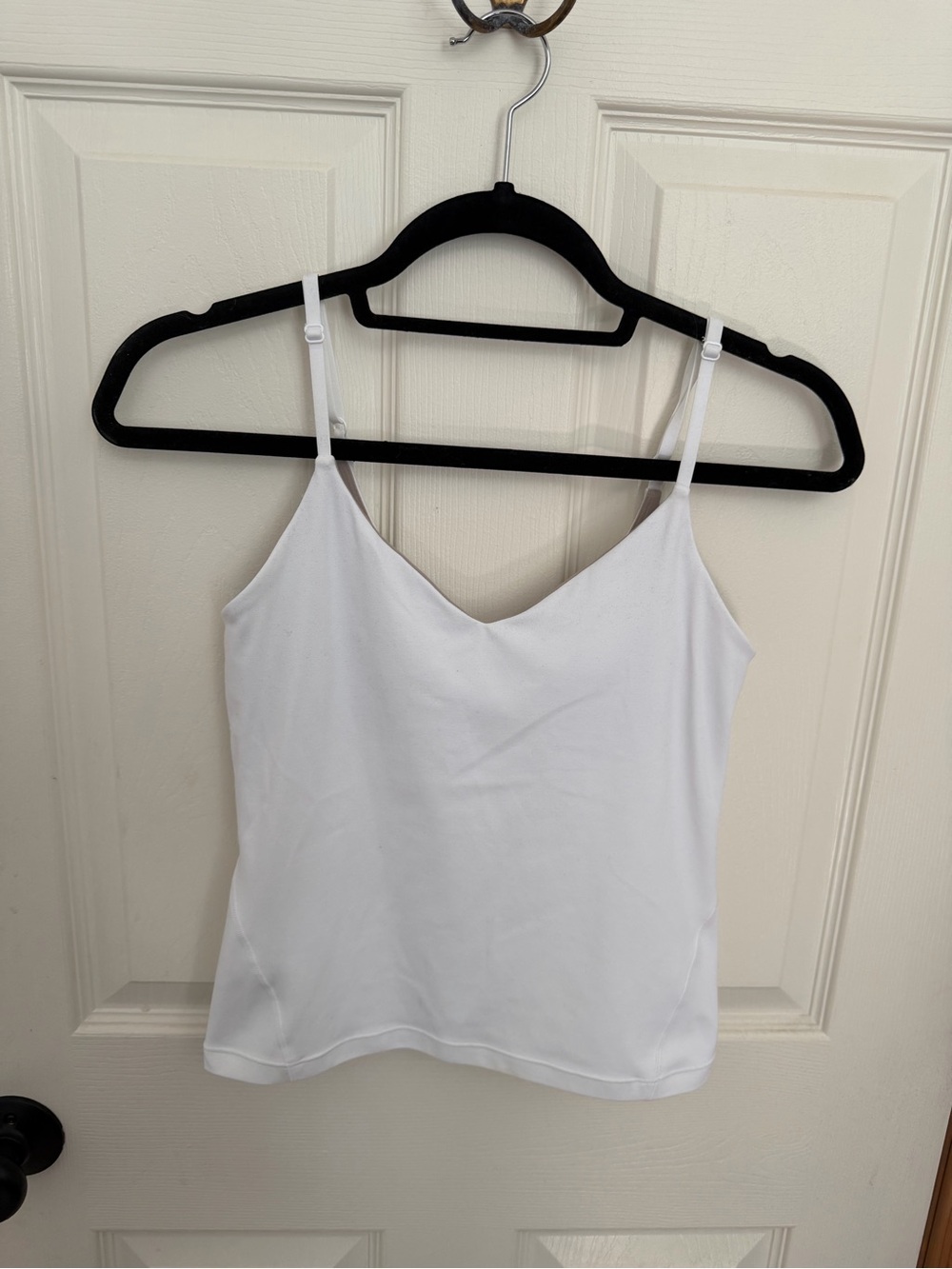 lululemon athletica White V-Neck Spaghetti Strap Tank